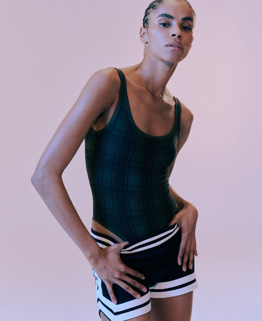 CHECK-BACK BODYSUIT