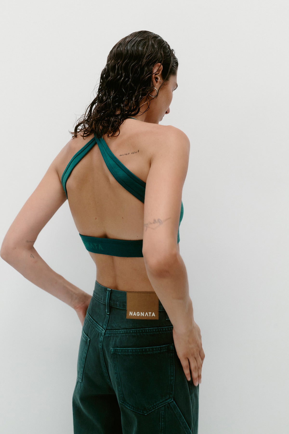 CROSS BACK WOOL BRALET