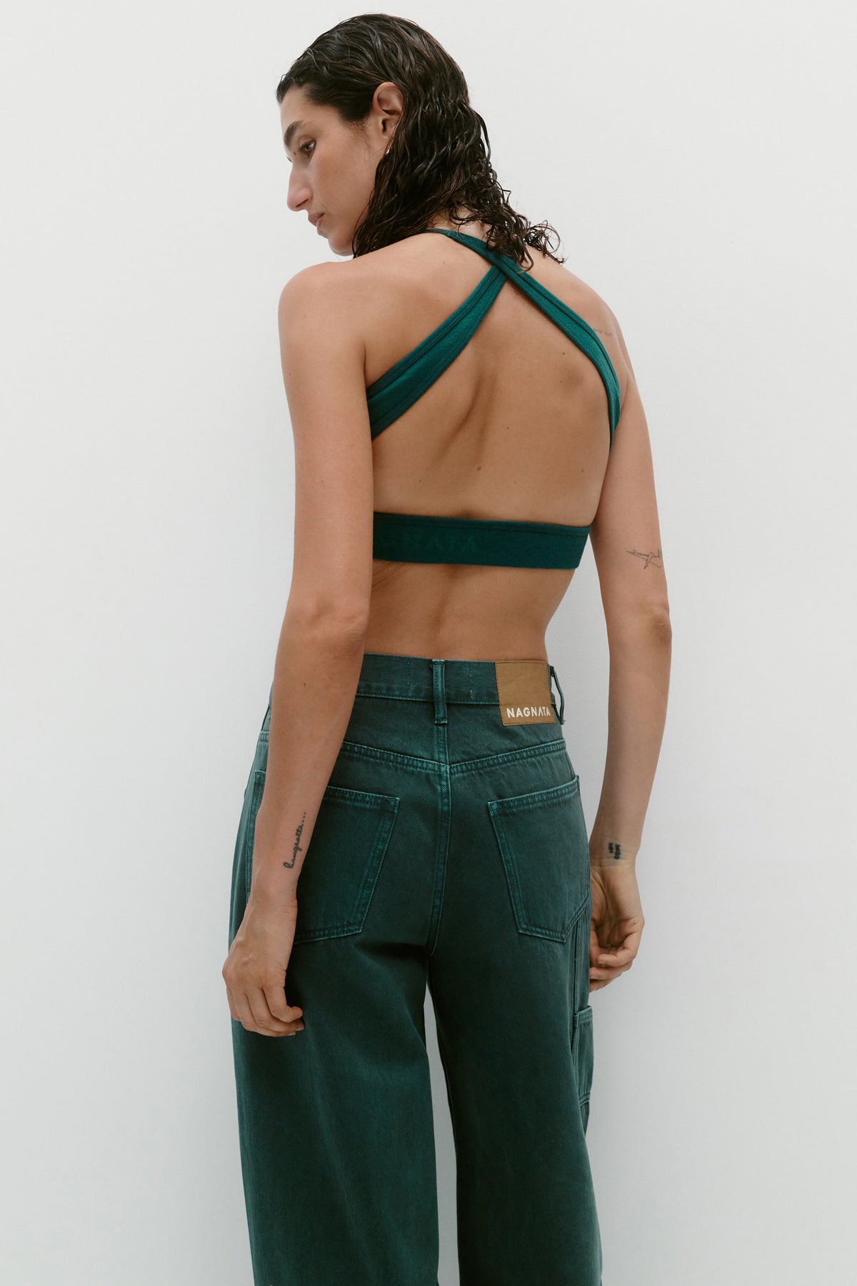 CROSS BACK WOOL BRALET