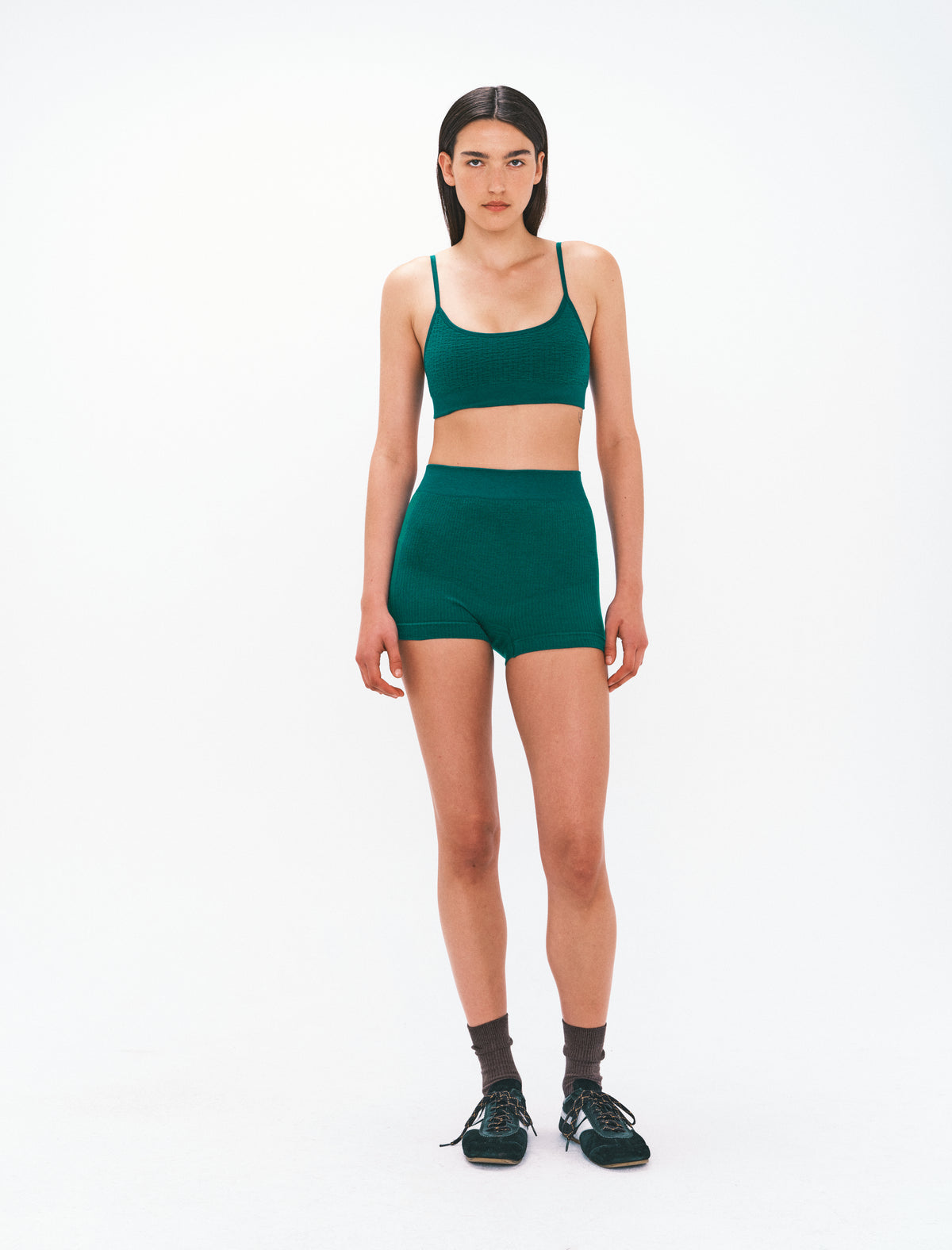 TEXTURED BALLET WOOL BRALET