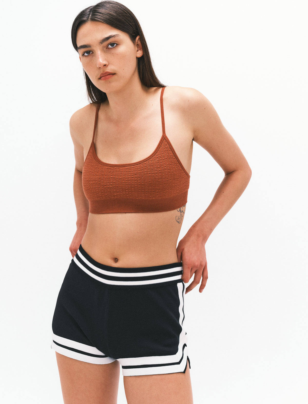 TEXTURED BALLET WOOL BRALET