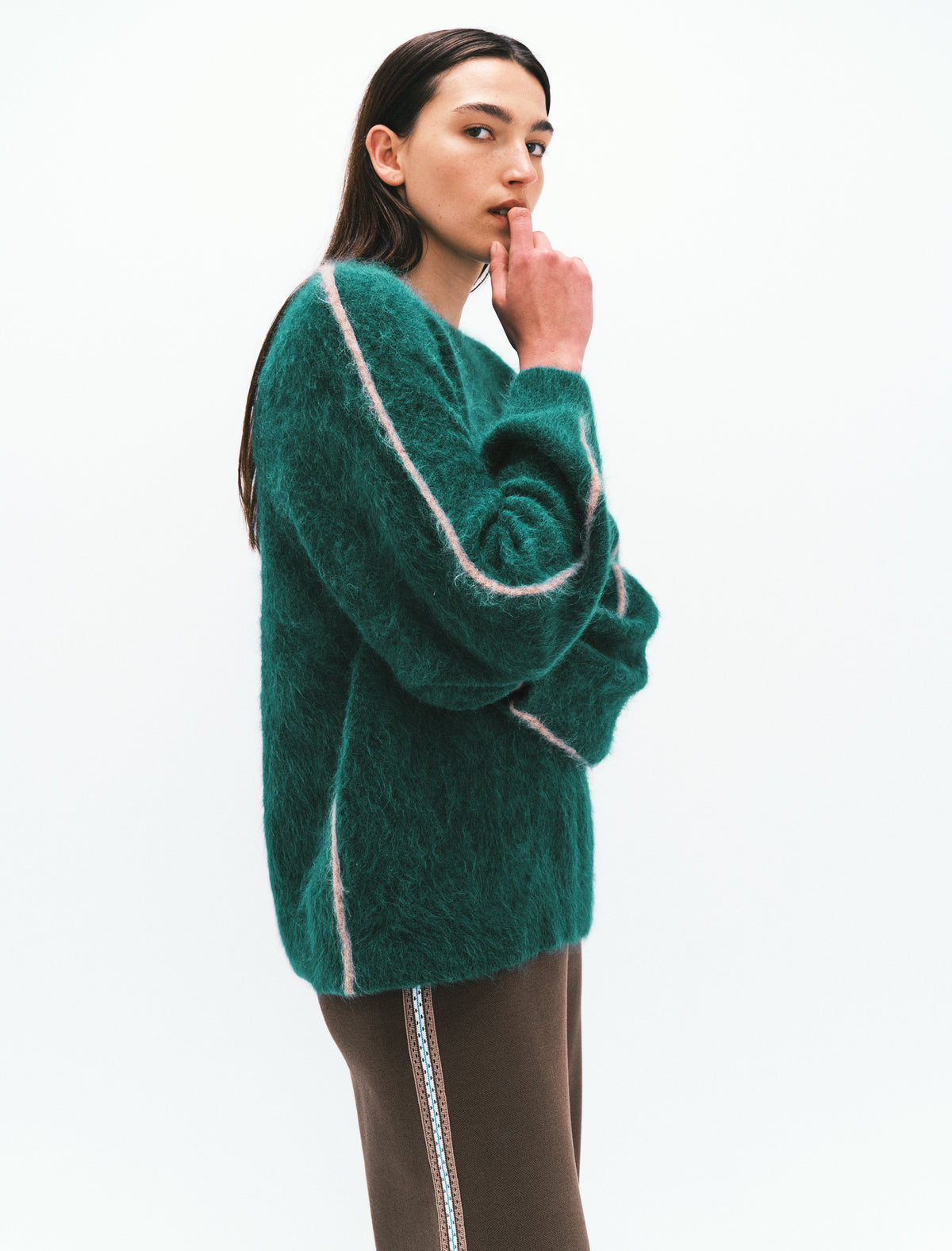 BRUSHED ALPACA SWEATER