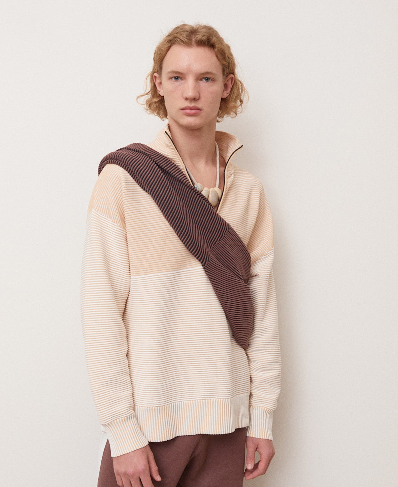 ZHEN RIB ZIP THRU