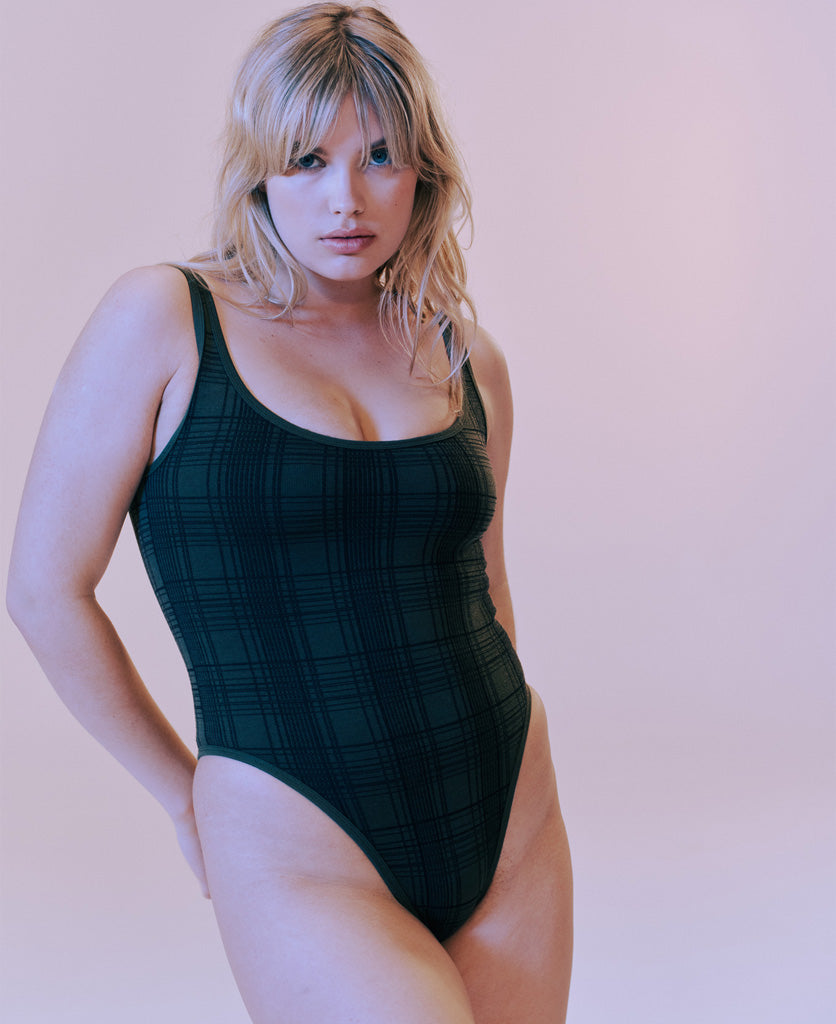 CHECK-BACK BODYSUIT