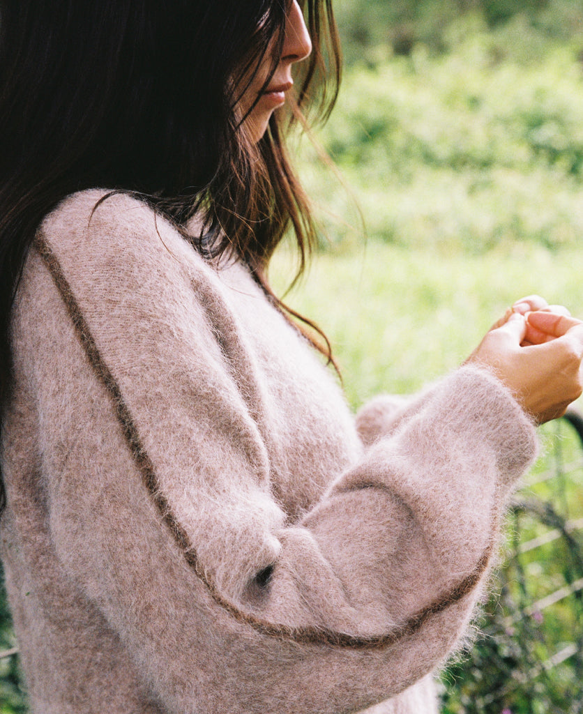 BRUSHED ALPACA SWEATER