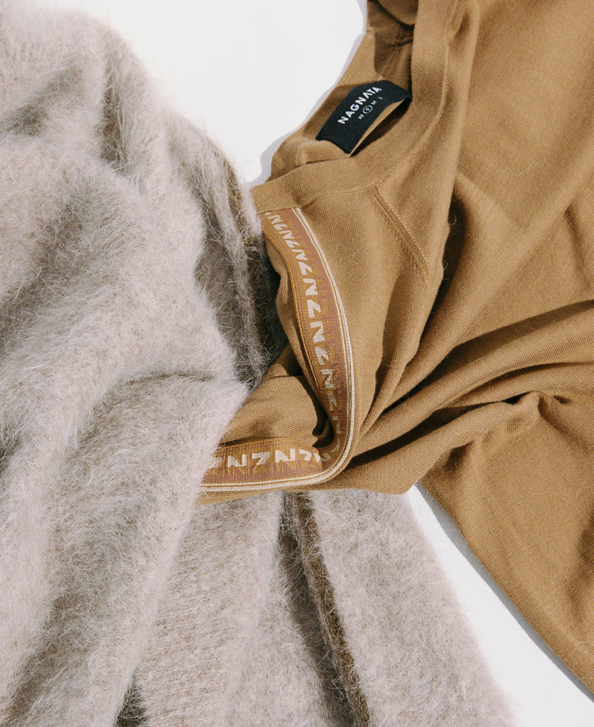 BRUSHED ALPACA SWEATER