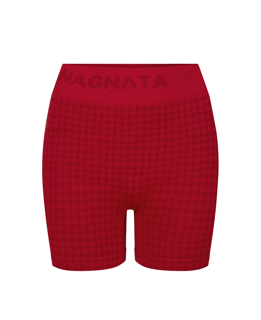 HOUNDSTOOTH WOOL MINI SHORT