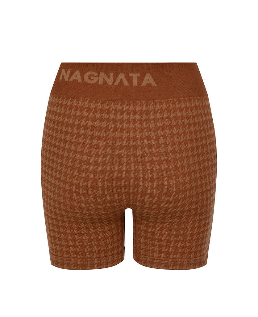 HOUNDSTOOTH WOOL MINI SHORT