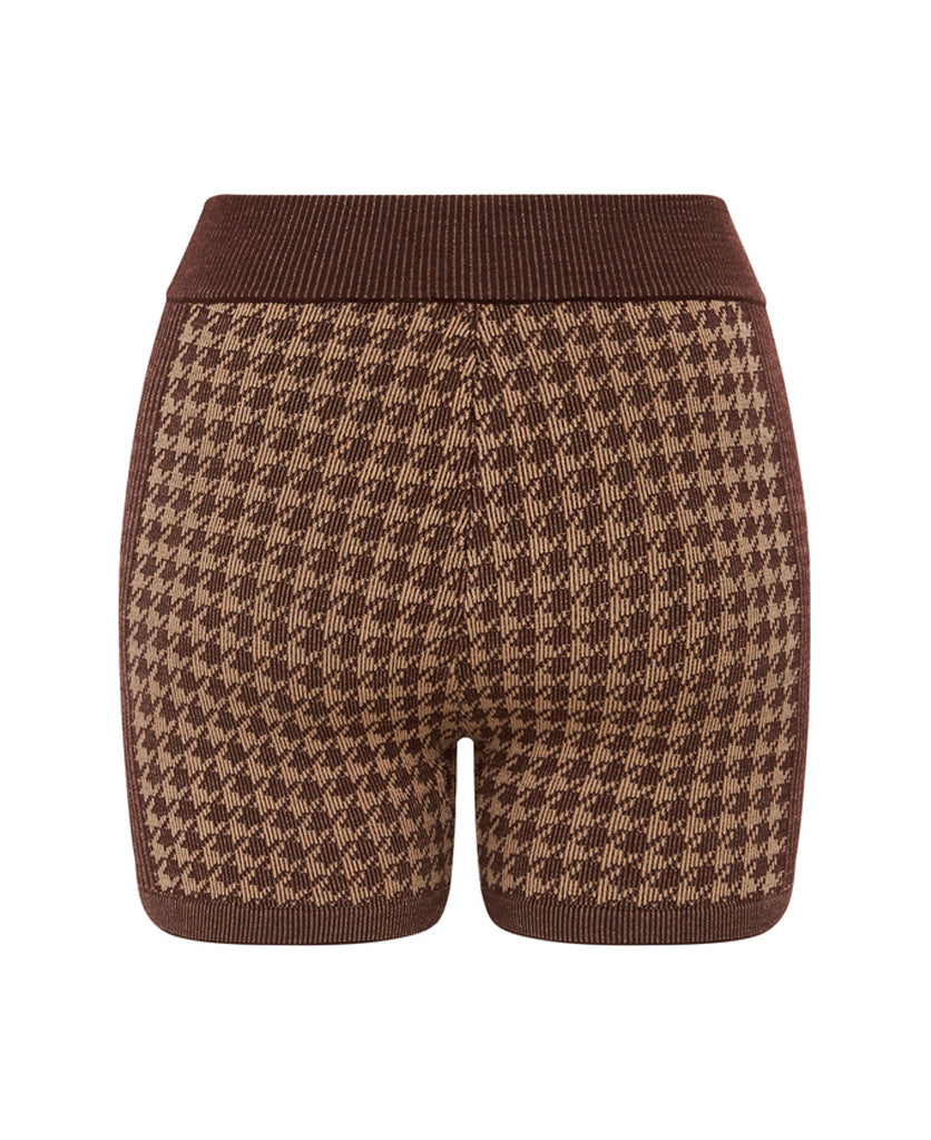 CHECKED OUT KNIT SHORT