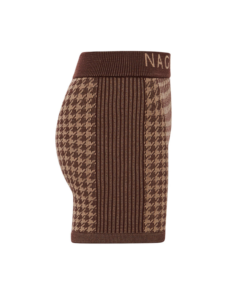 CHECKED OUT KNIT SHORT