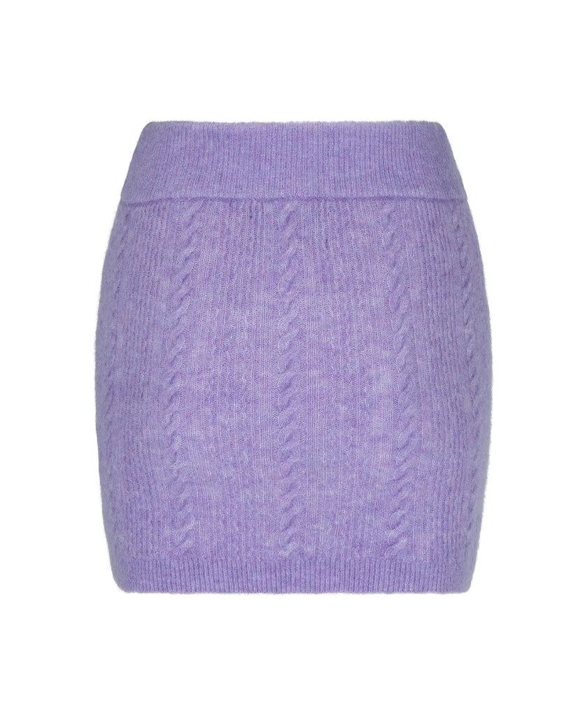 CABLE KNIT WOOL SKIRT
