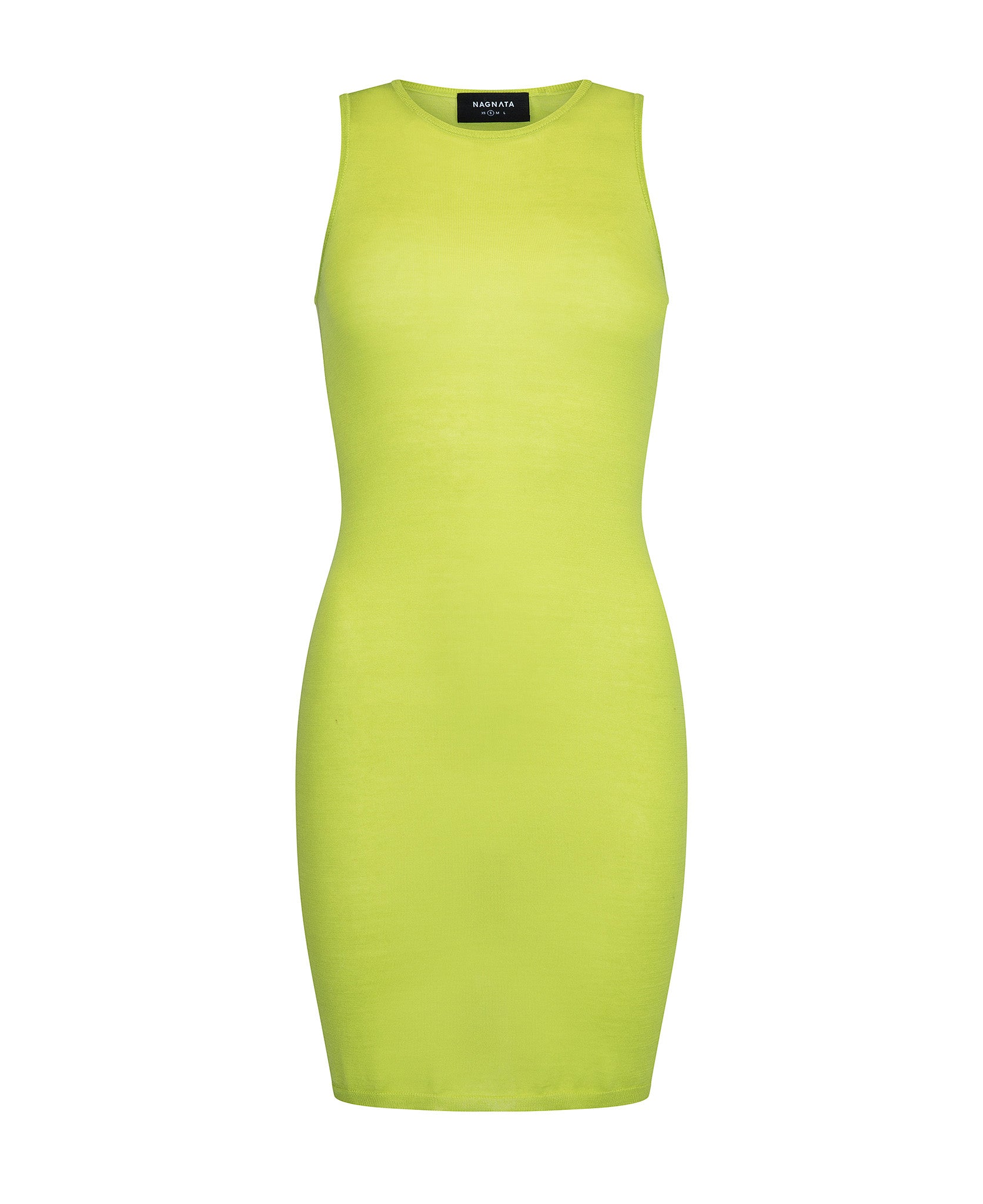 SHEER ESSENTIALS SLIP DRESS | LIME | NAGNATA SHEER ESSENTIALS SLIP DRESS | LIME | NAGNATA