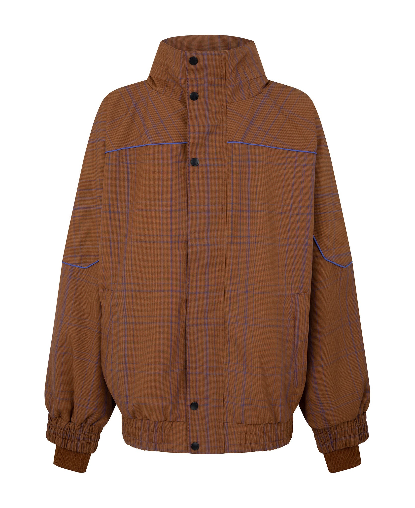 WOOL CHECK WINDBREAKER