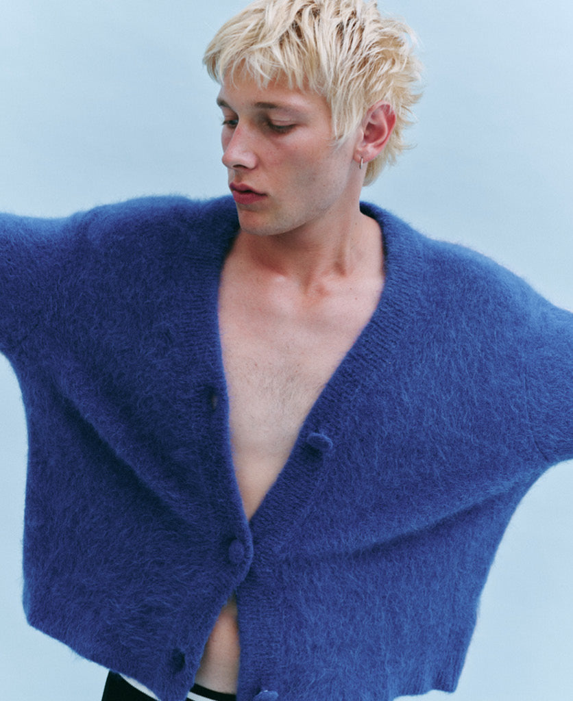 BRUSHED ALPACA CARDIGAN