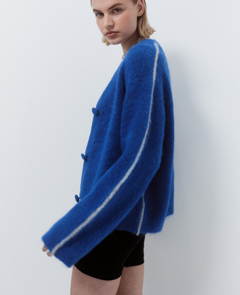 BRUSHED ALPACA CARDIGAN