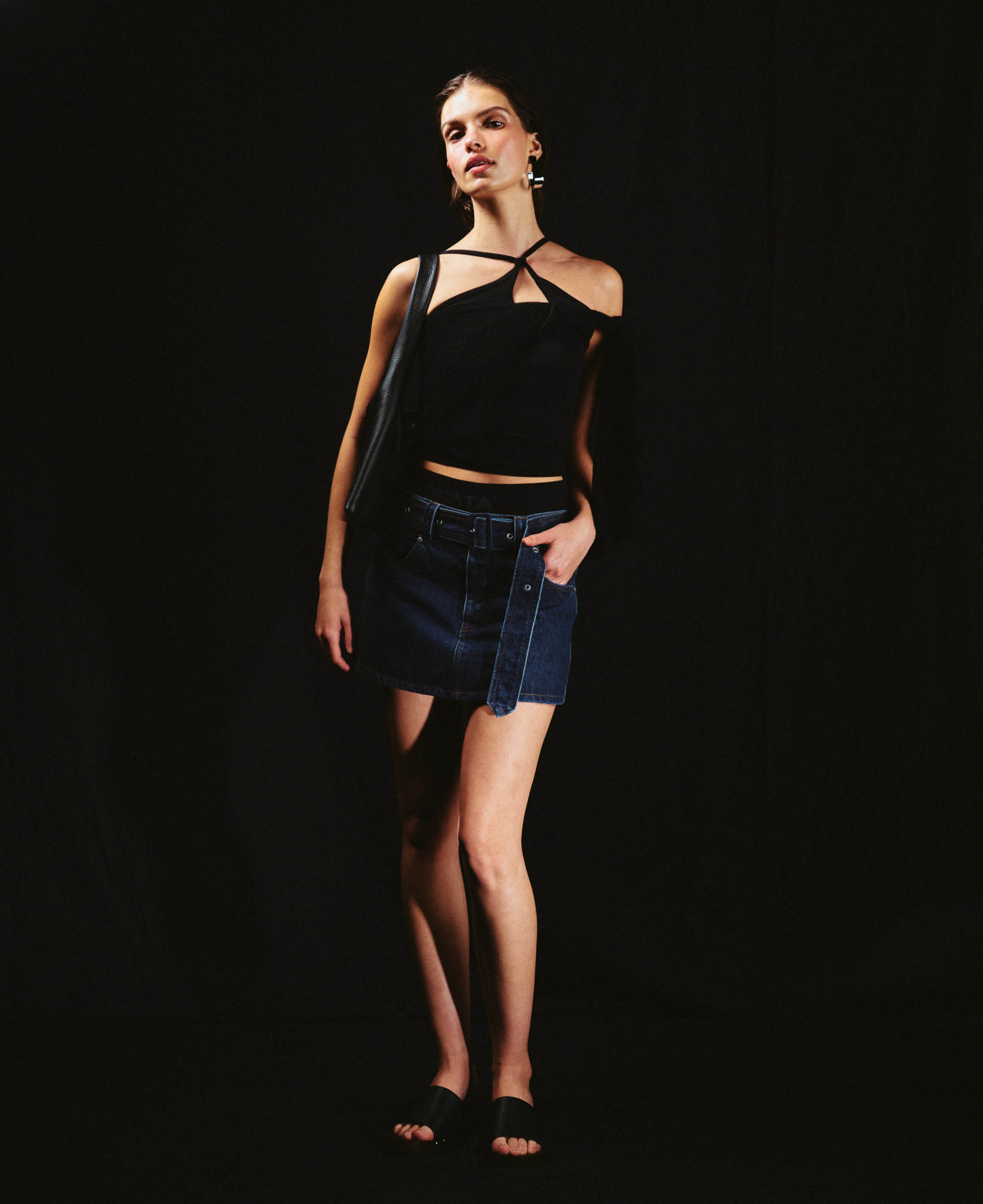 INDIGO BELTED MINI