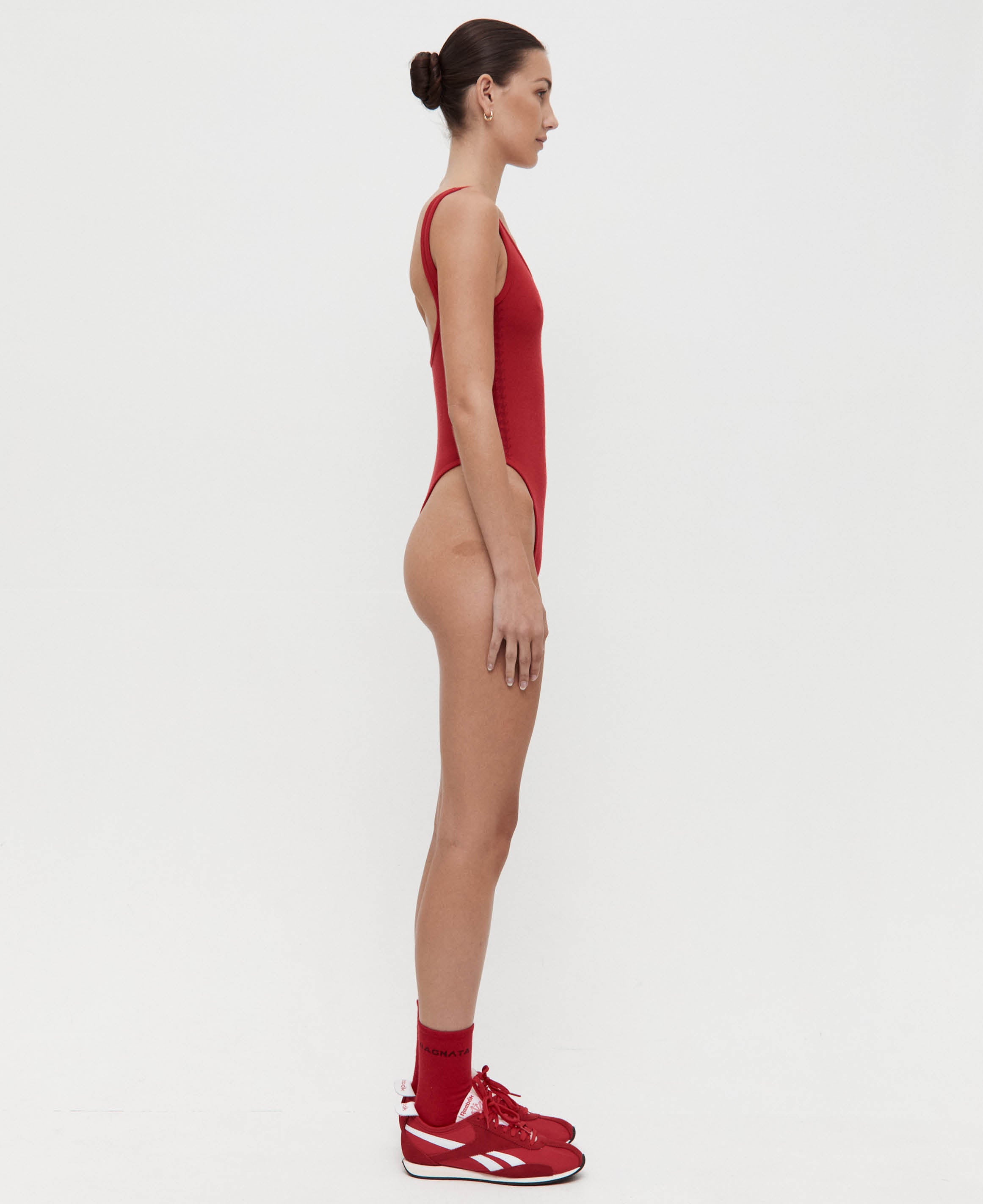 HOUNDSTOOTH WOOL BODYSUIT
