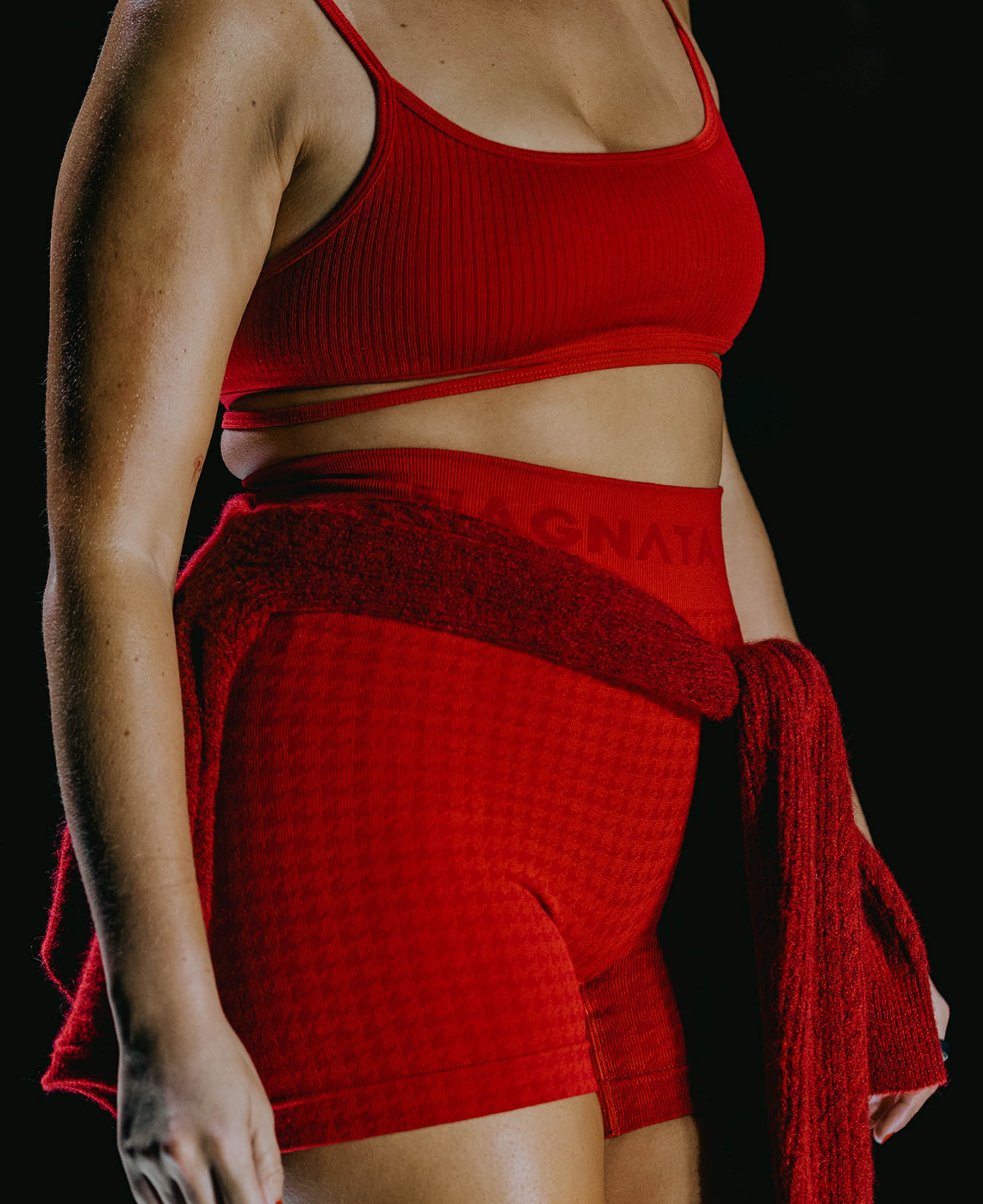 HOUNDSTOOTH WOOL MINI SHORT