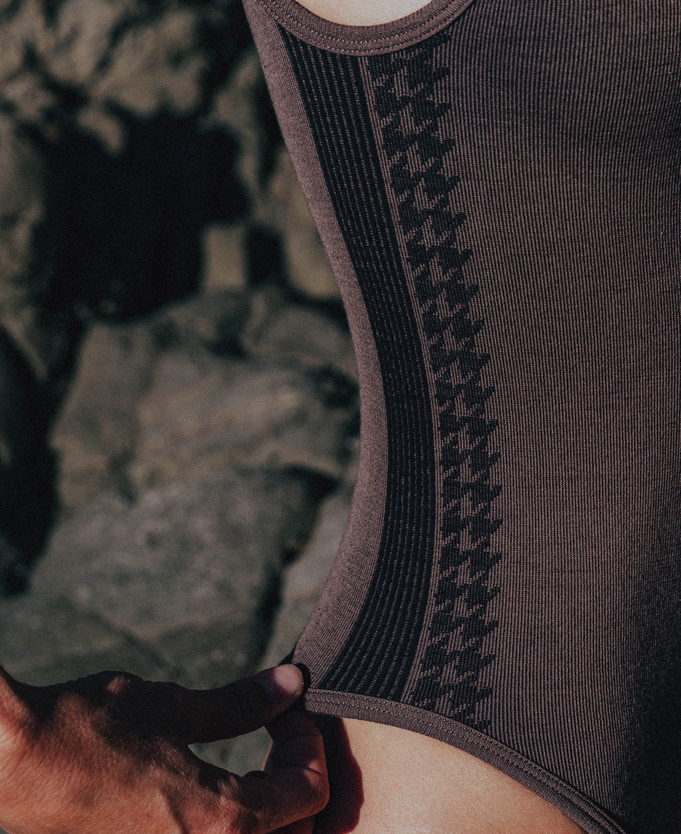 HOUNDSTOOTH WOOL BODYSUIT