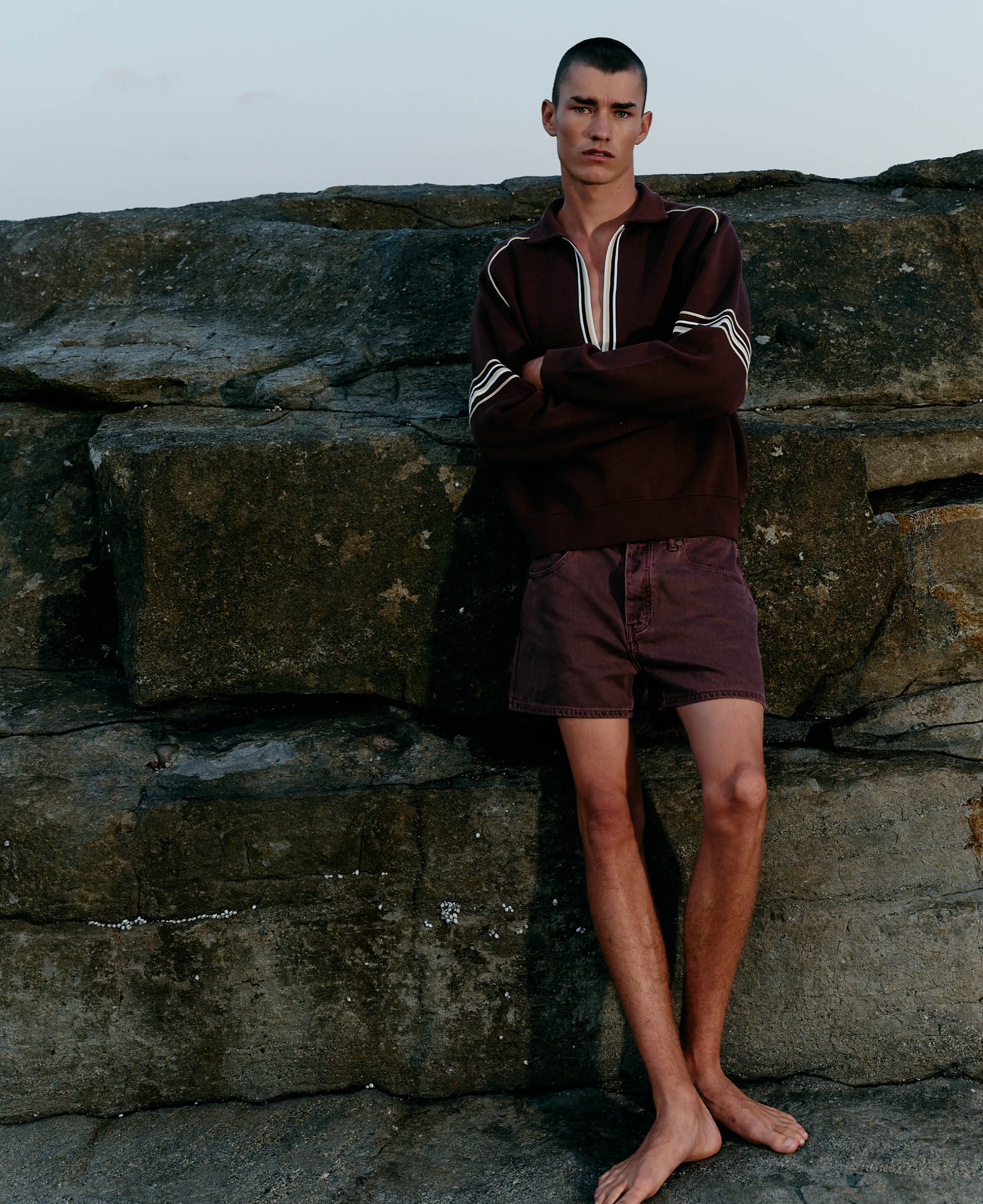VEGETABLE DYE BERMUDA SHORT