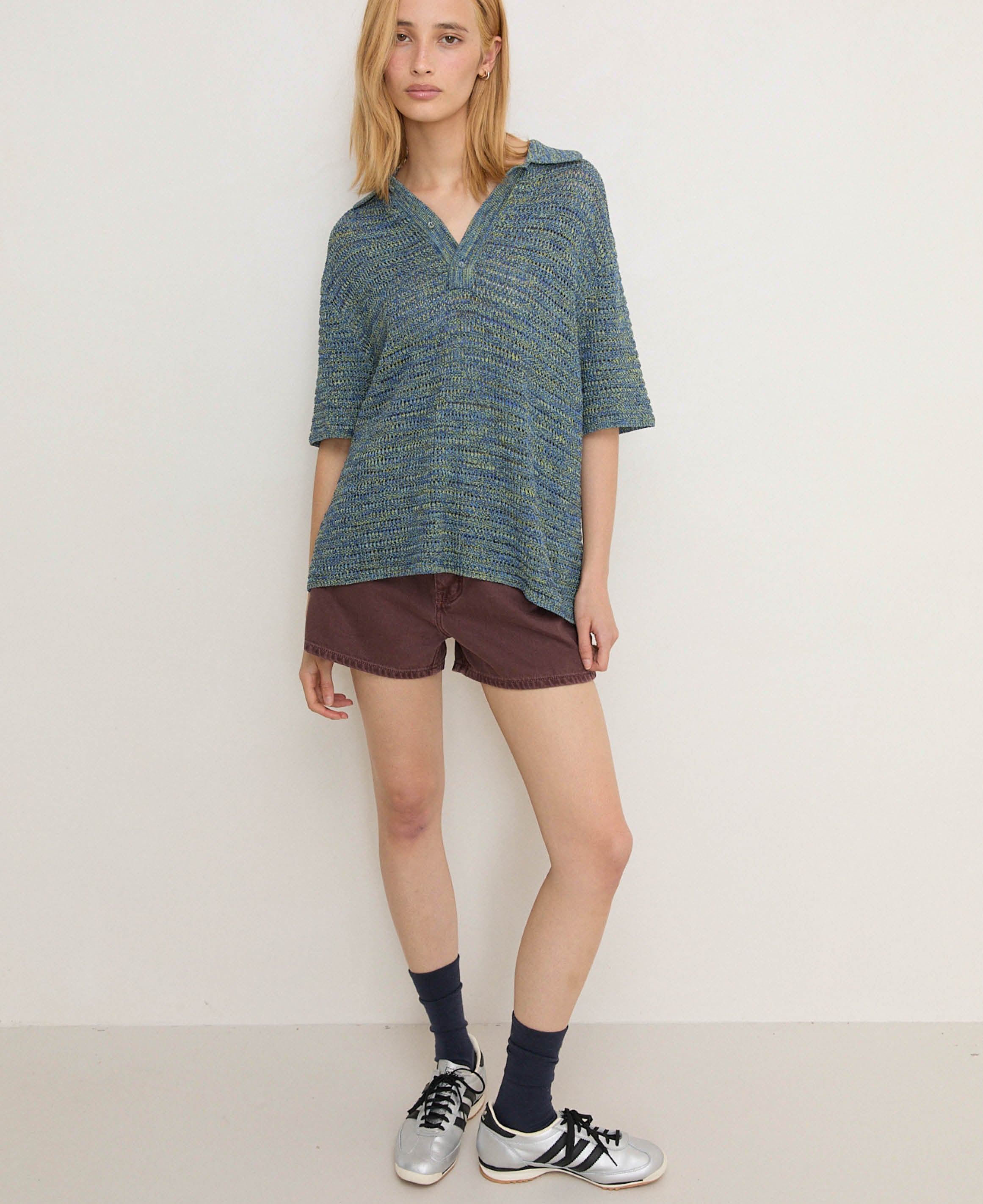 VEGETABLE DYE BERMUDA SHORT