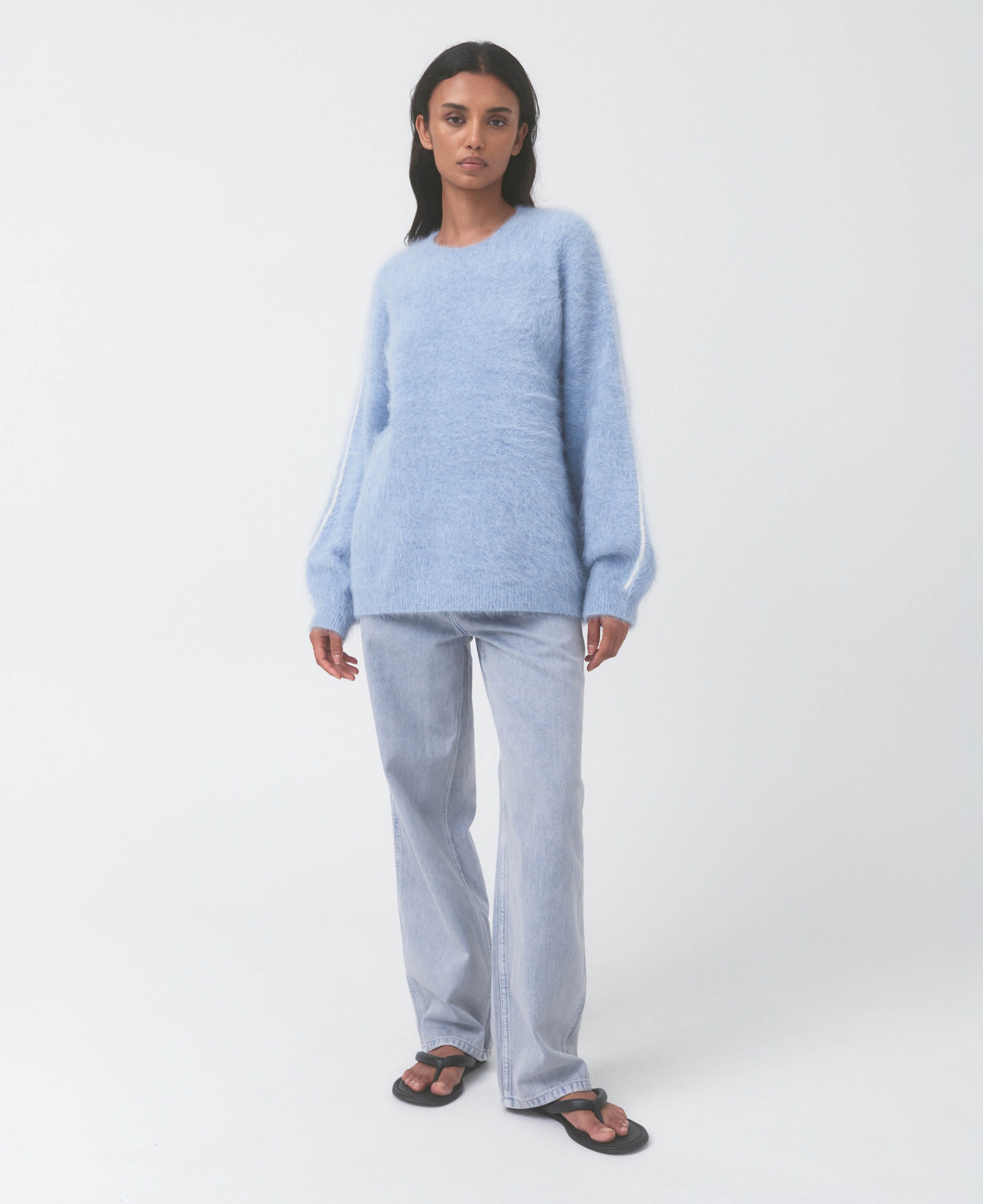 BRUSHED ALPACA SWEATER