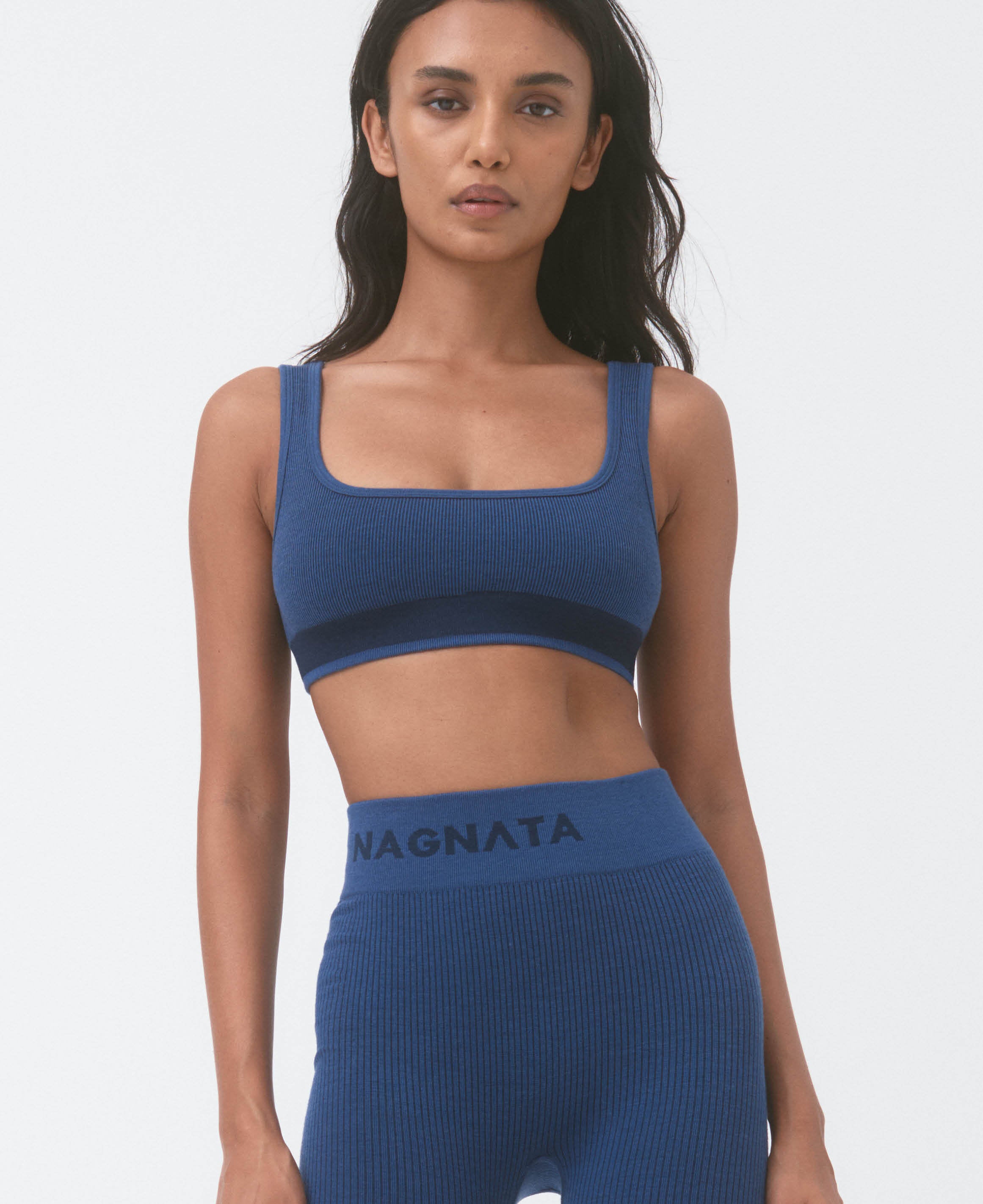 FINE RIB WOOL BRALET