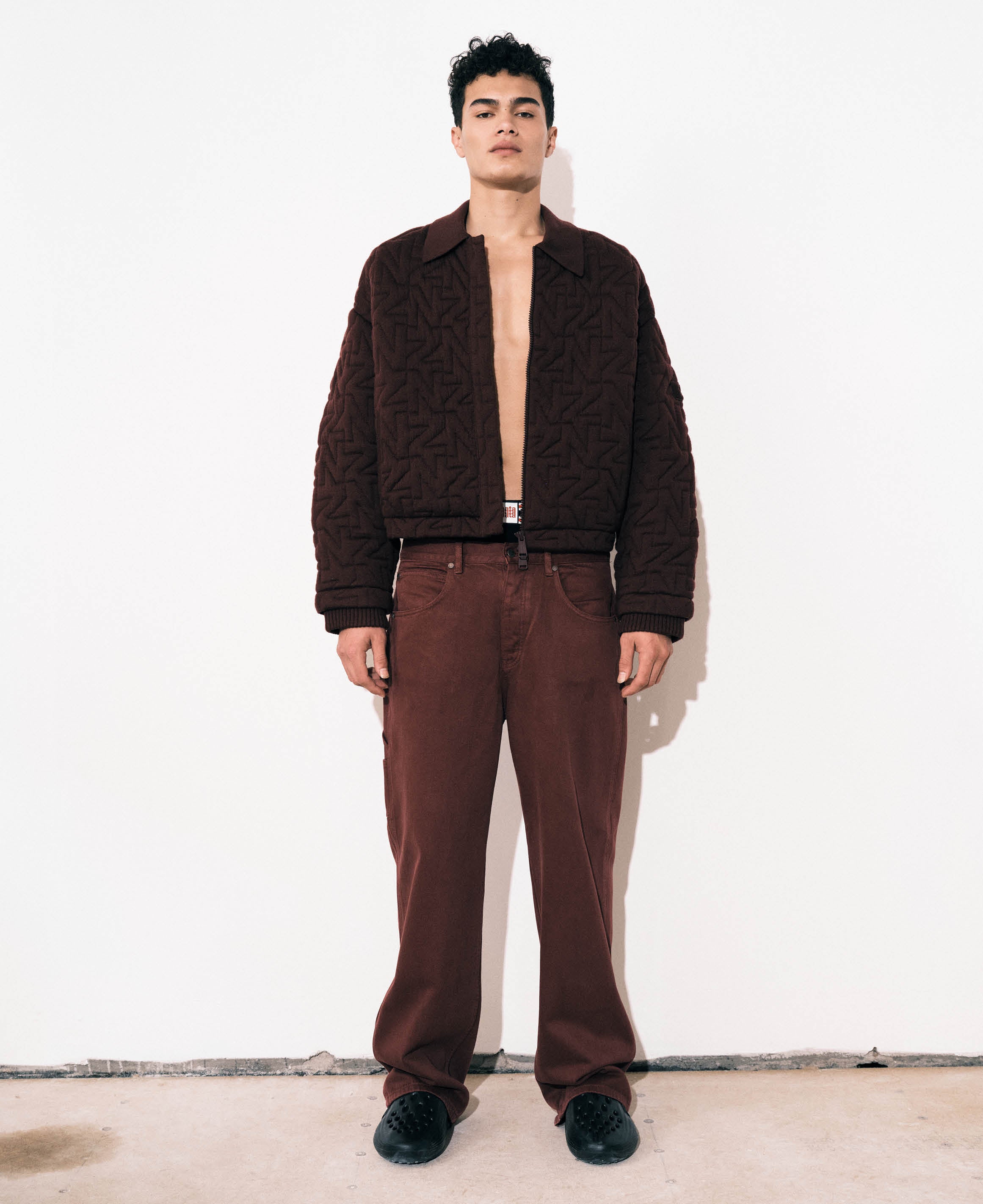WOOL QUILTED BOMBER