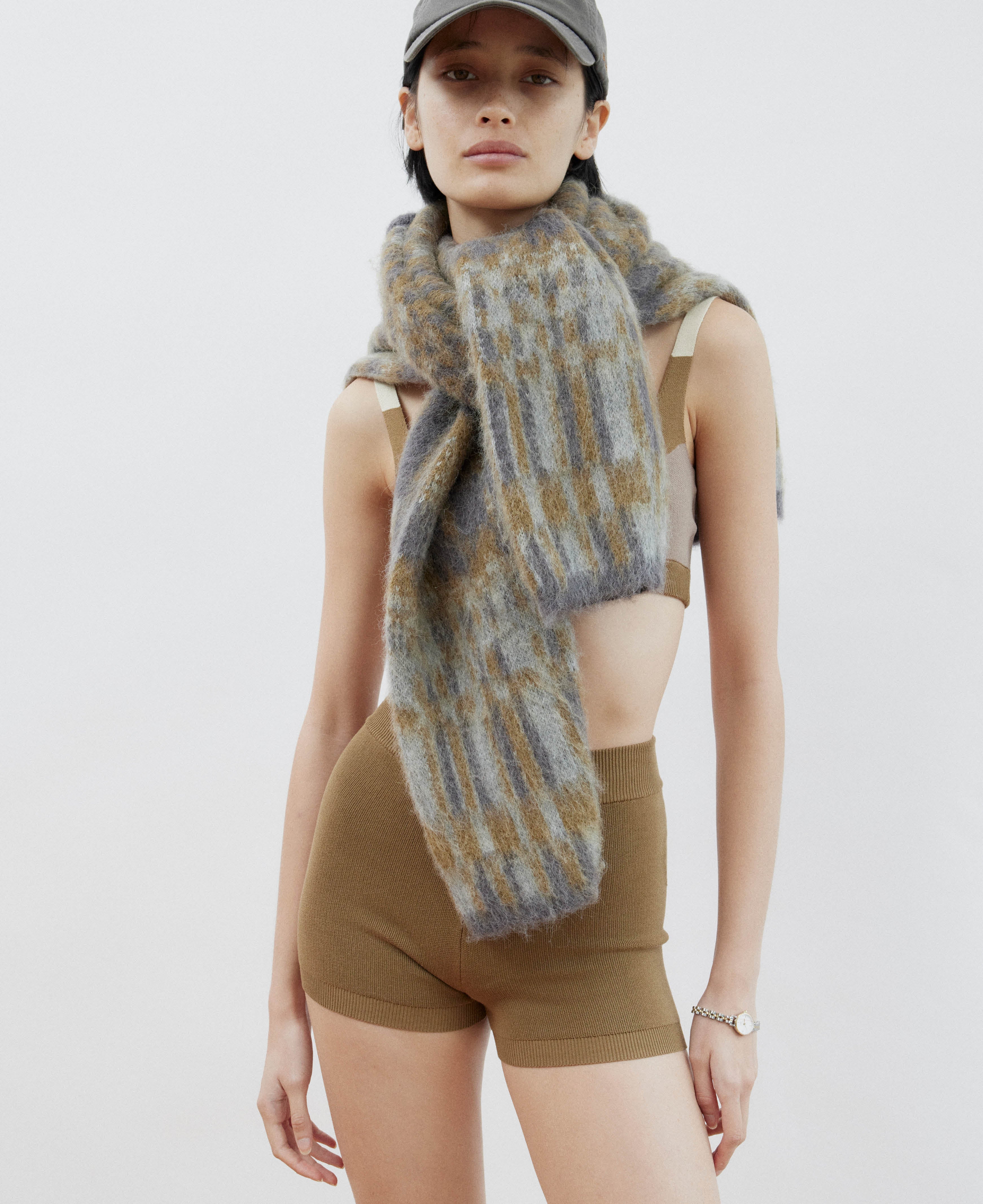 ORGANIC COLOUR BLOCK BRALET