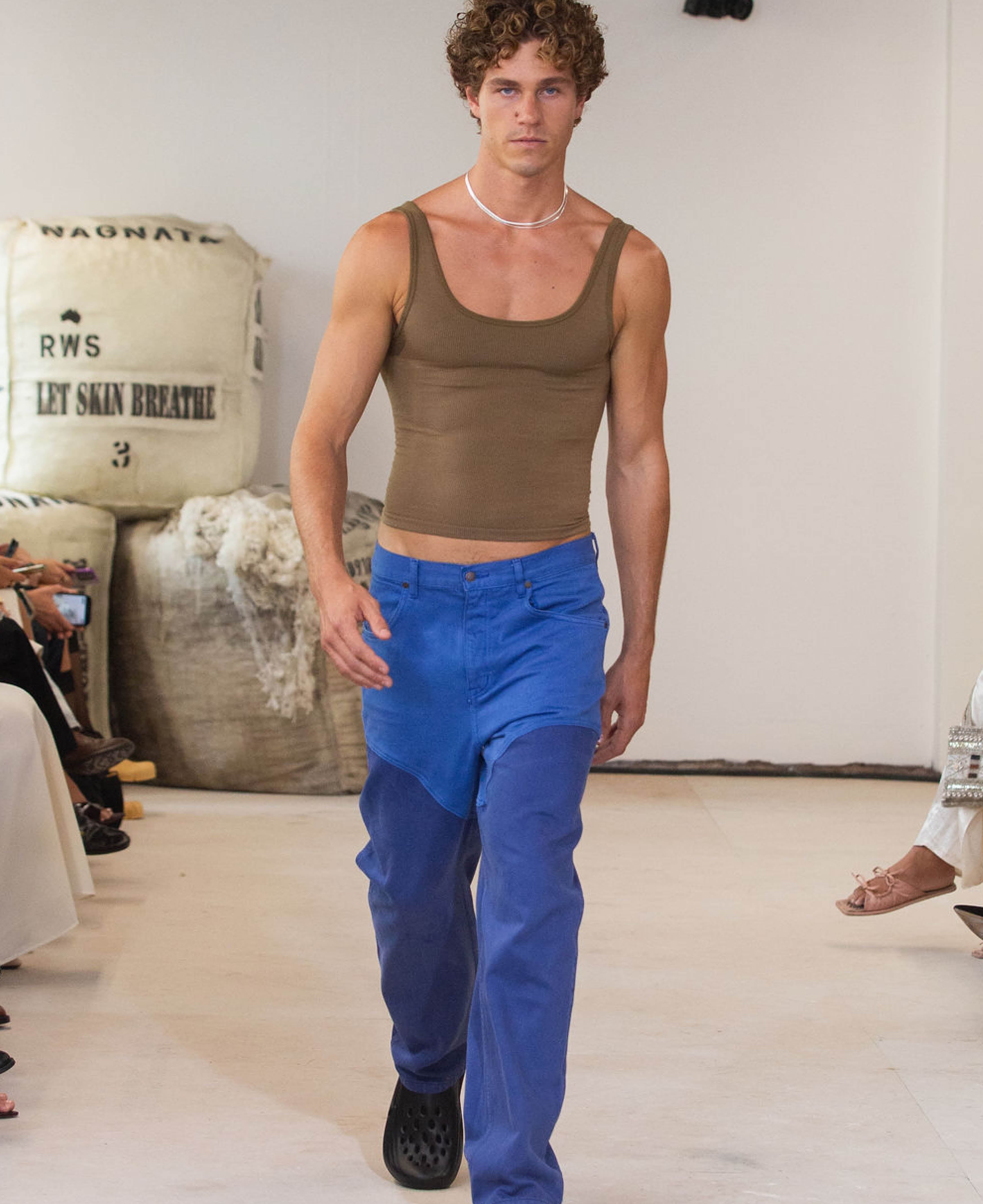 VEGETABLE DYE TAPERED JEAN