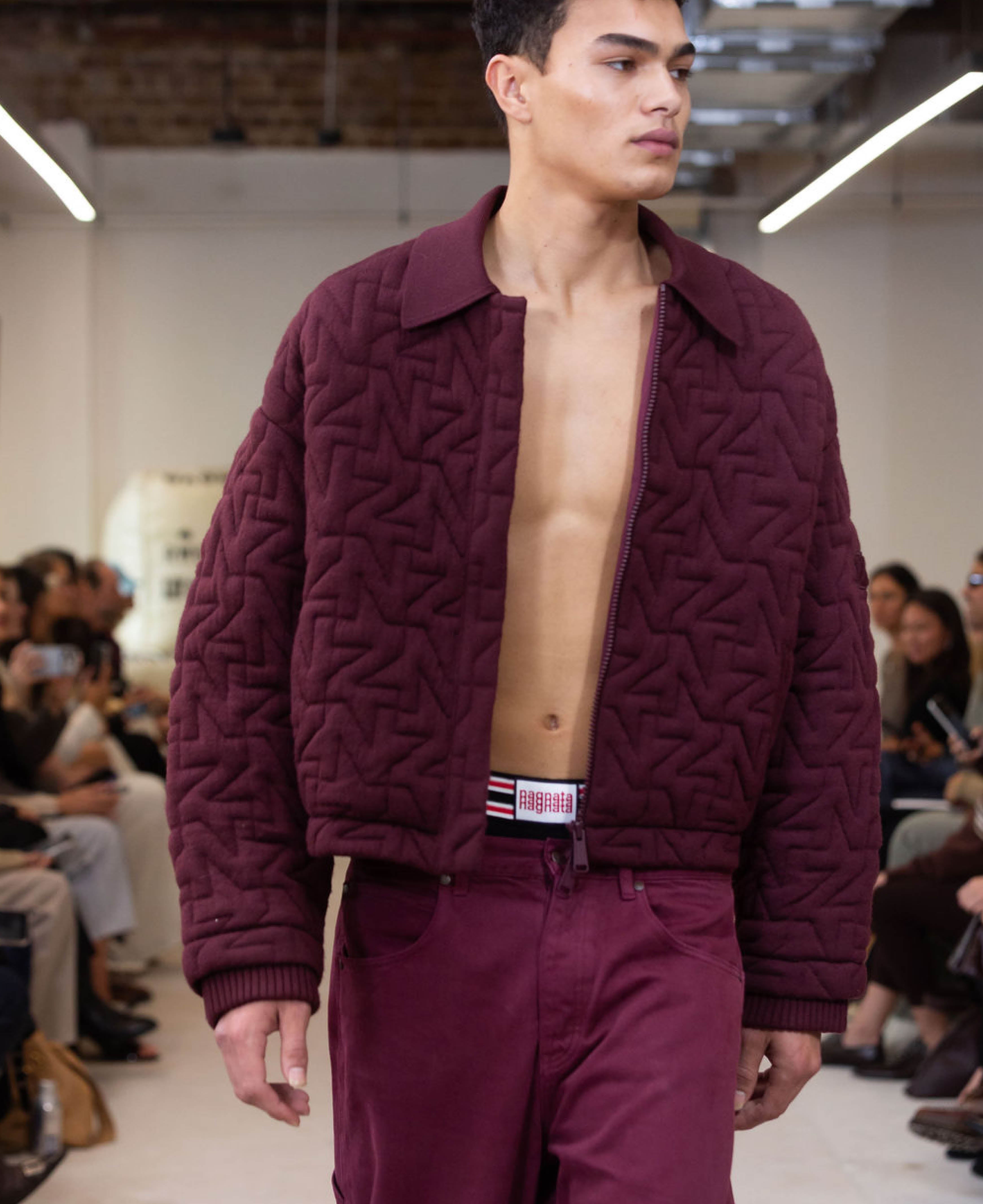 WOOL QUILTED BOMBER