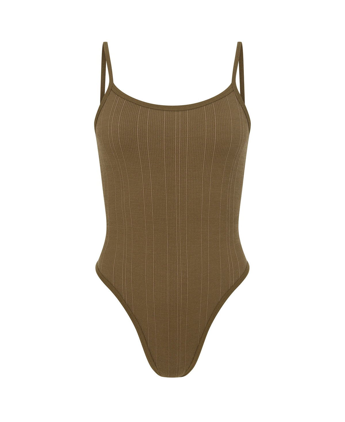 PINSTRIPE WOOL BODYSUIT
