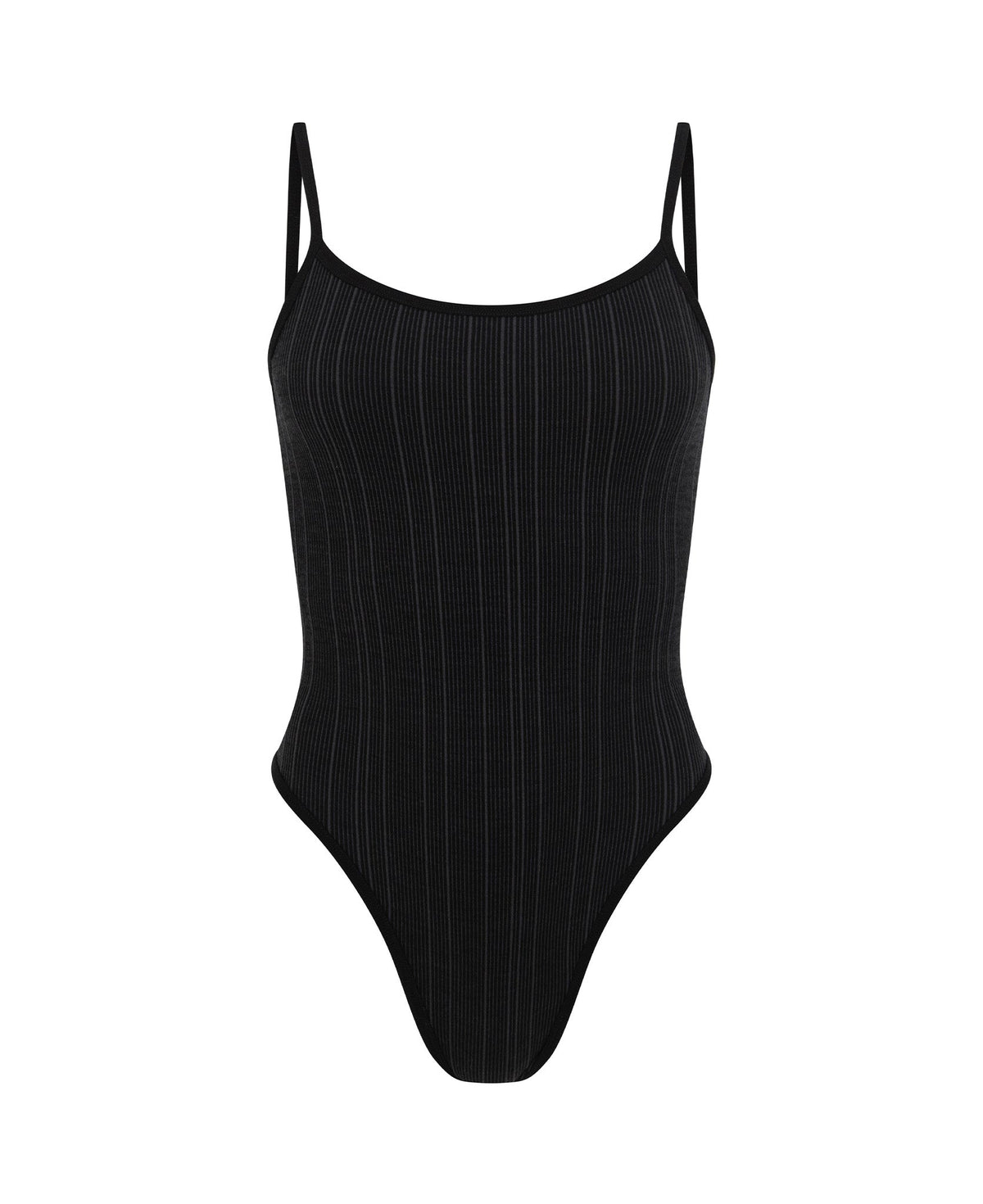 PINSTRIPE WOOL BODYSUIT