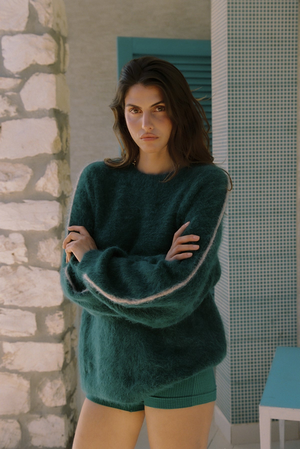 BRUSHED ALPACA SWEATER
