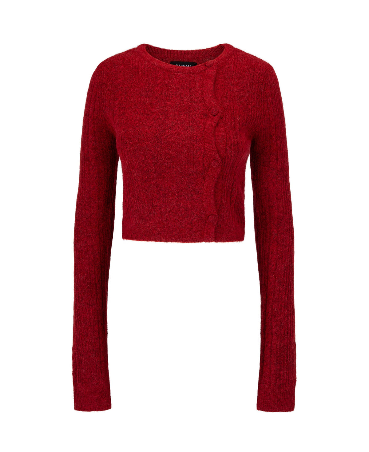 CABLE KNIT WOOL CARDIGAN