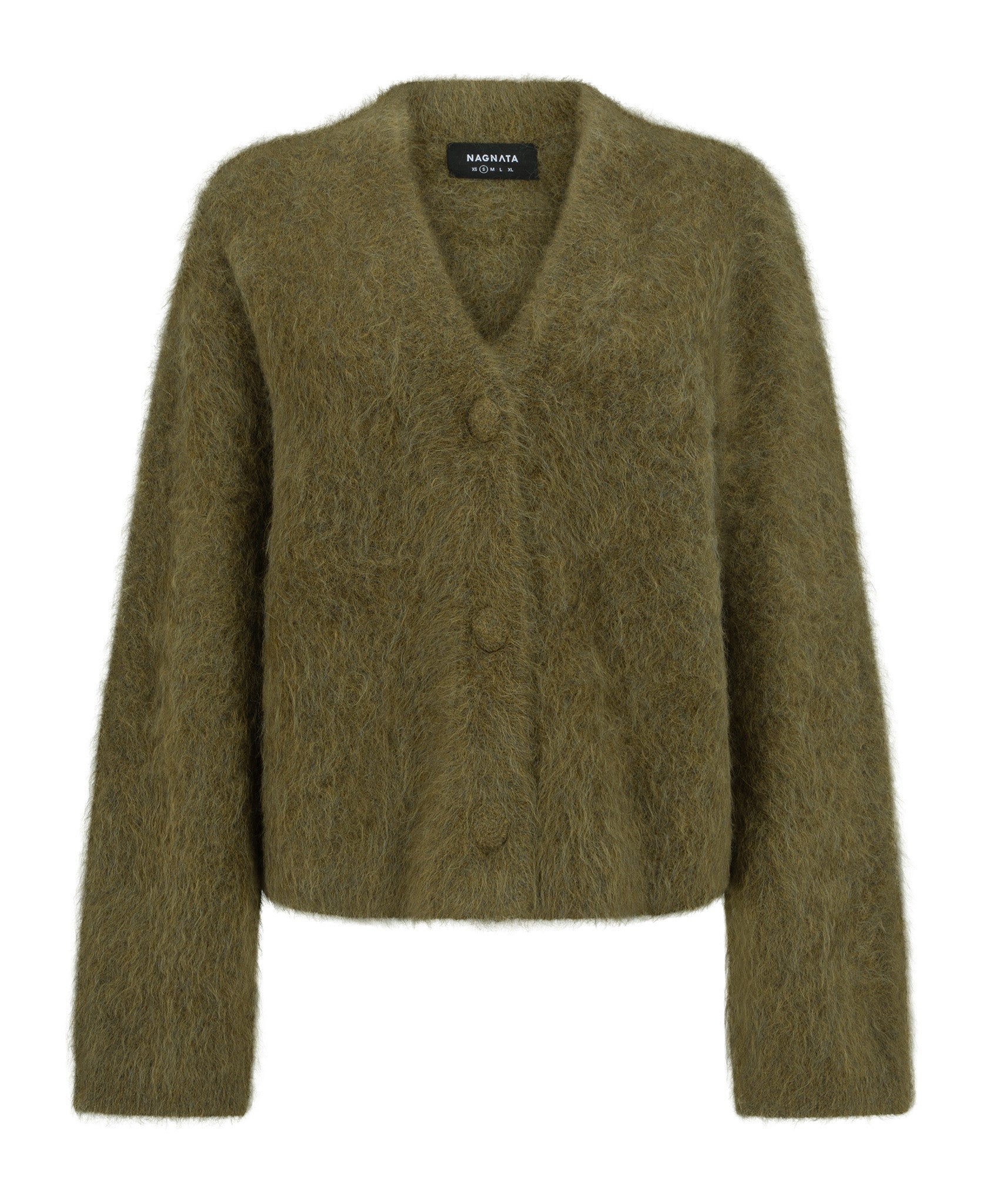 BRUSHED ALPACA CARDIGAN