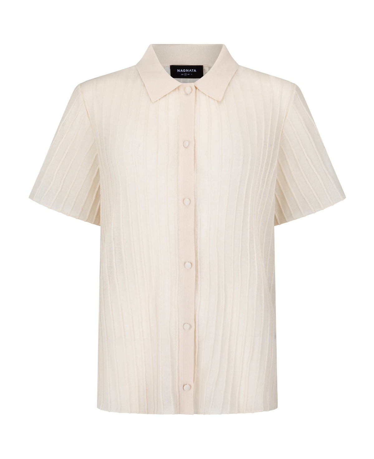 SHEER PINTUCK SHIRT
