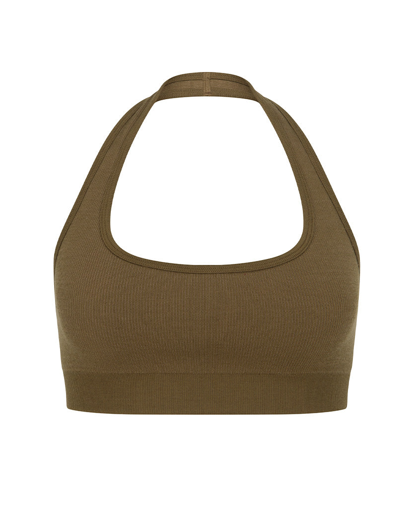 HALTER WOOL BRALET