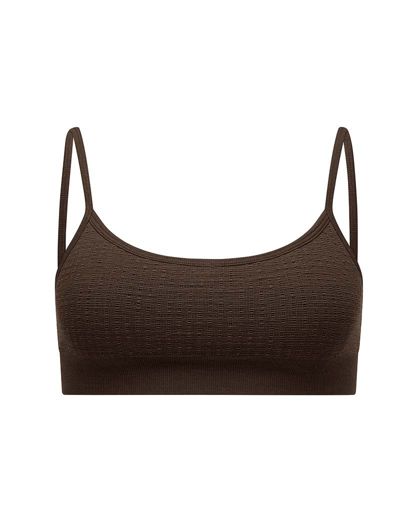 TEXTURED BALLET WOOL BRALET