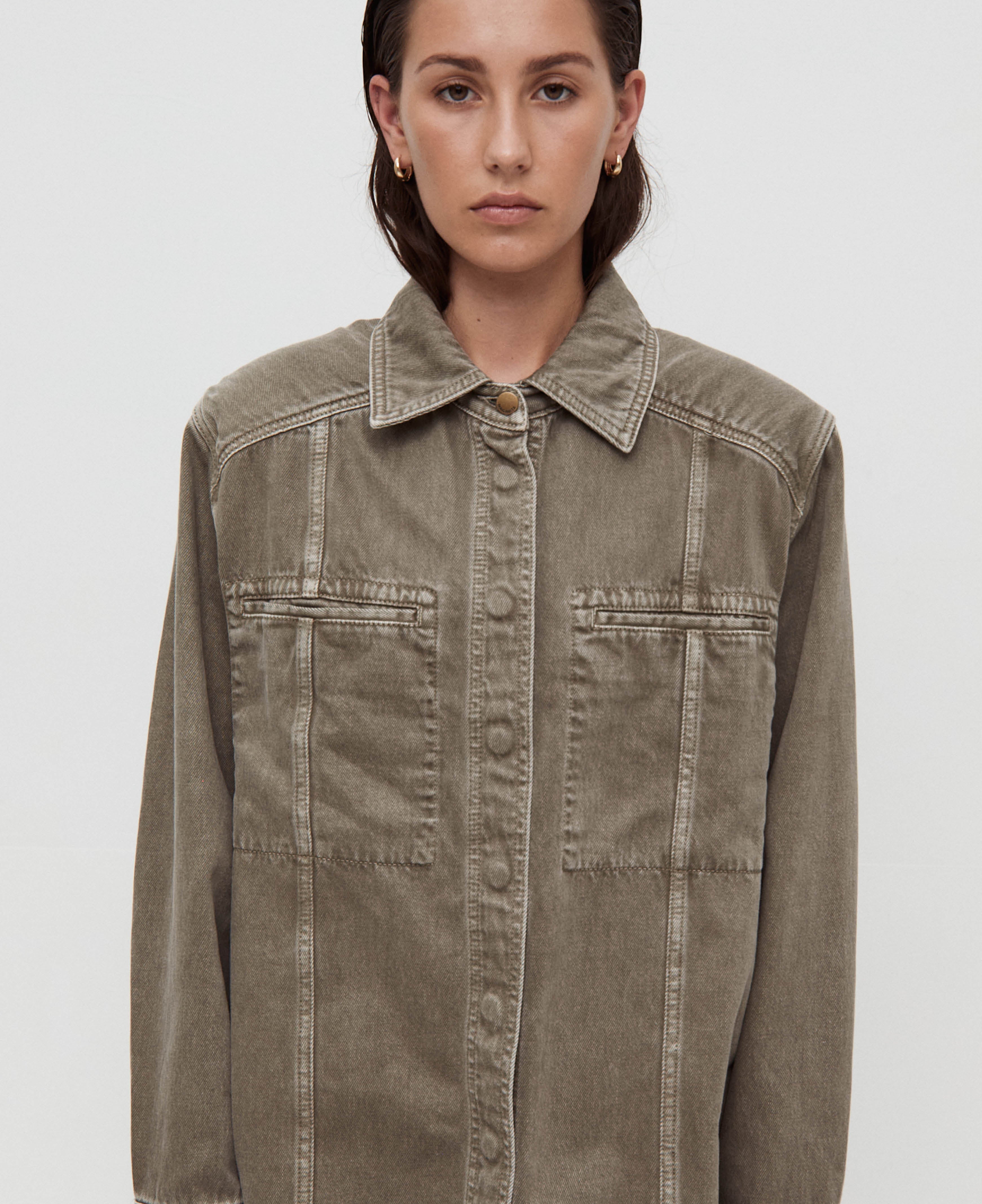 VEGETABLE DYE UTILITY JACKET