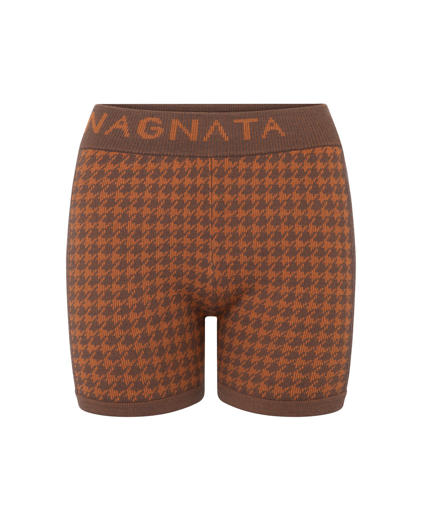 CHECKED OUT KNIT SHORT