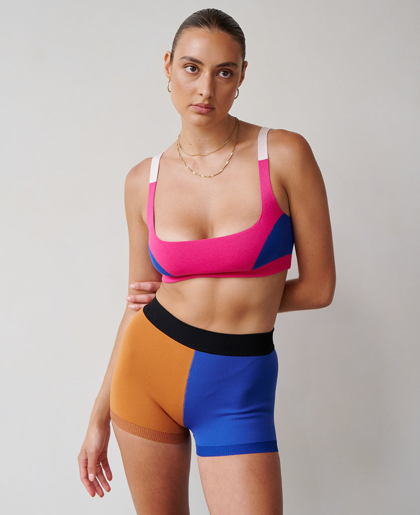 COLOUR BLOCK YONI SHORT