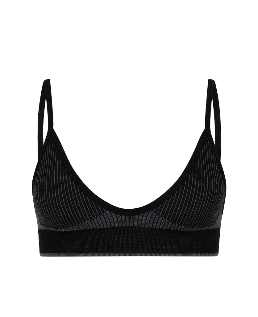 White and best sale black bralette