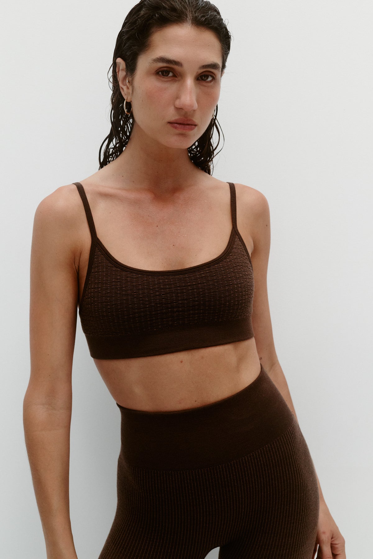 TEXTURED BALLET WOOL BRALET