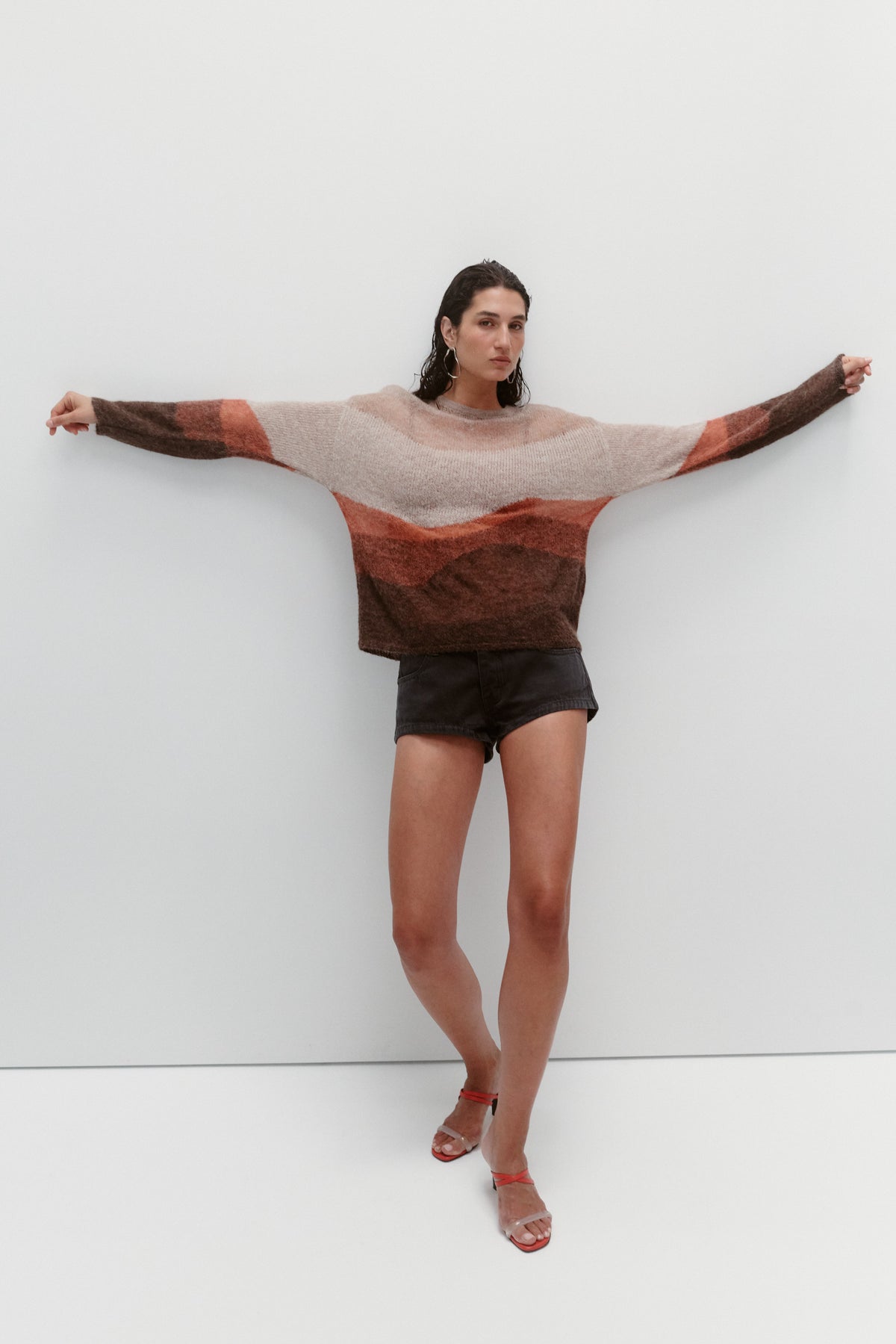 OPEN KNIT HORIZON SWEATER