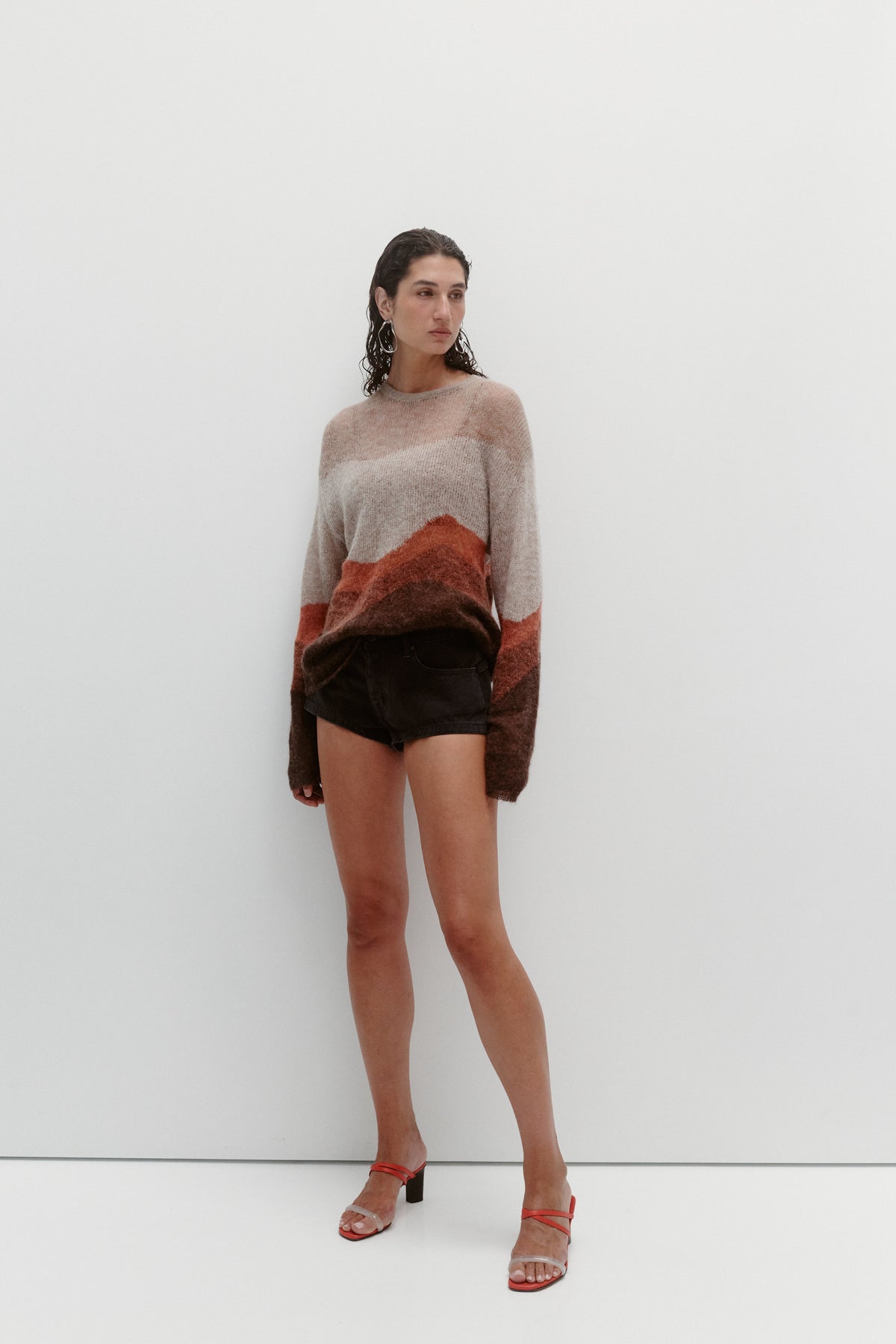OPEN KNIT HORIZON SWEATER