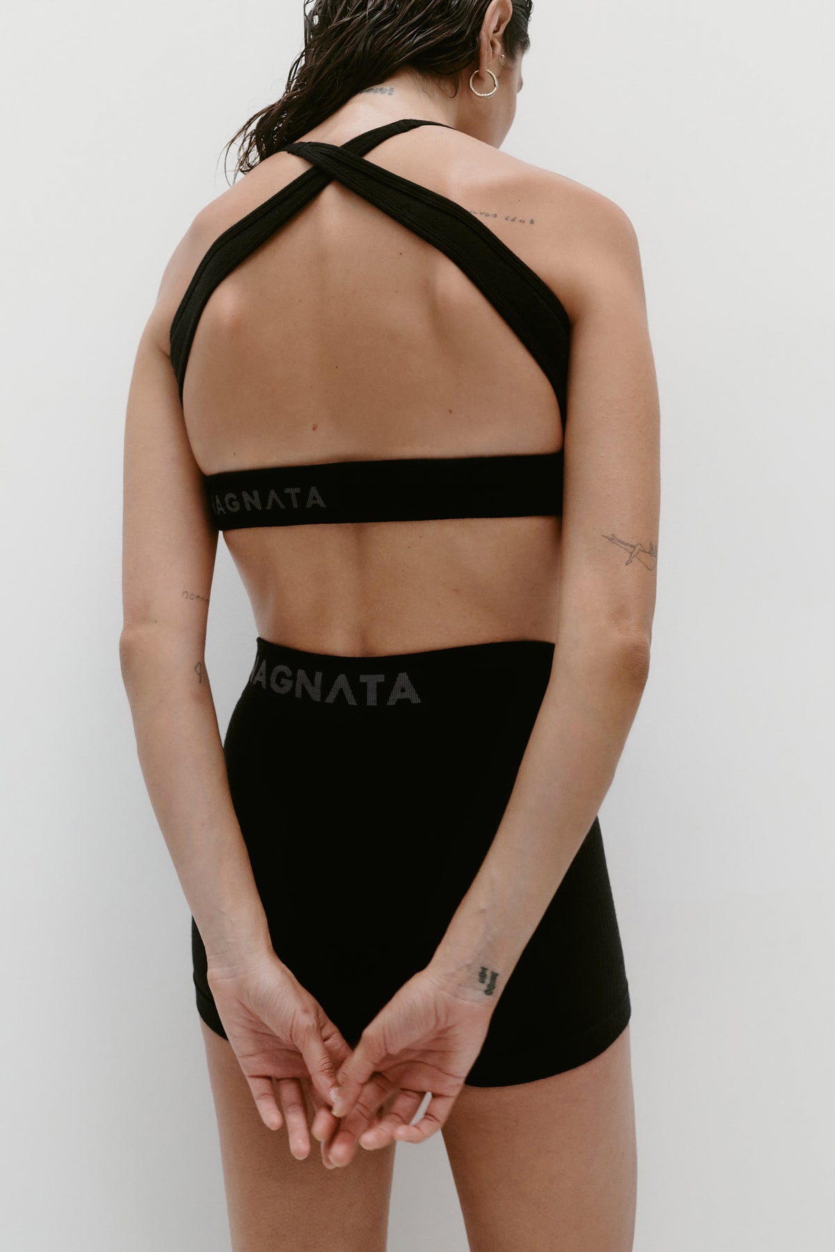 CROSS BACK WOOL BRALET