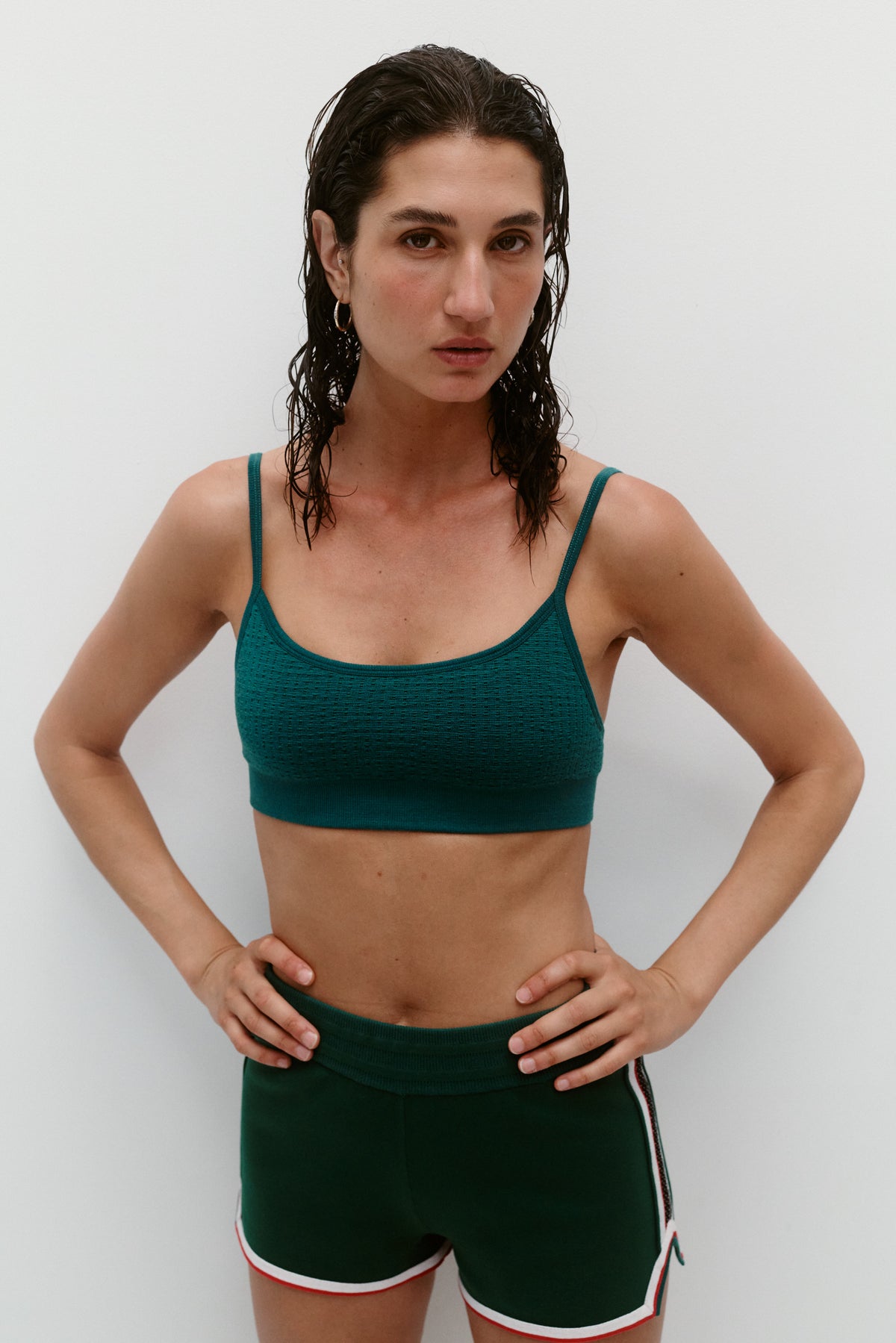 TEXTURED BALLET WOOL BRALET
