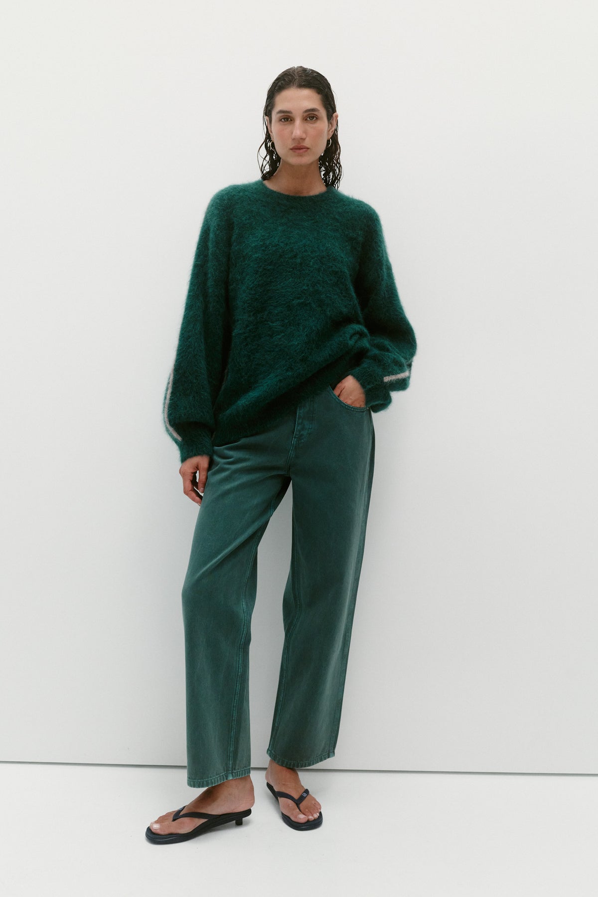BRUSHED ALPACA SWEATER