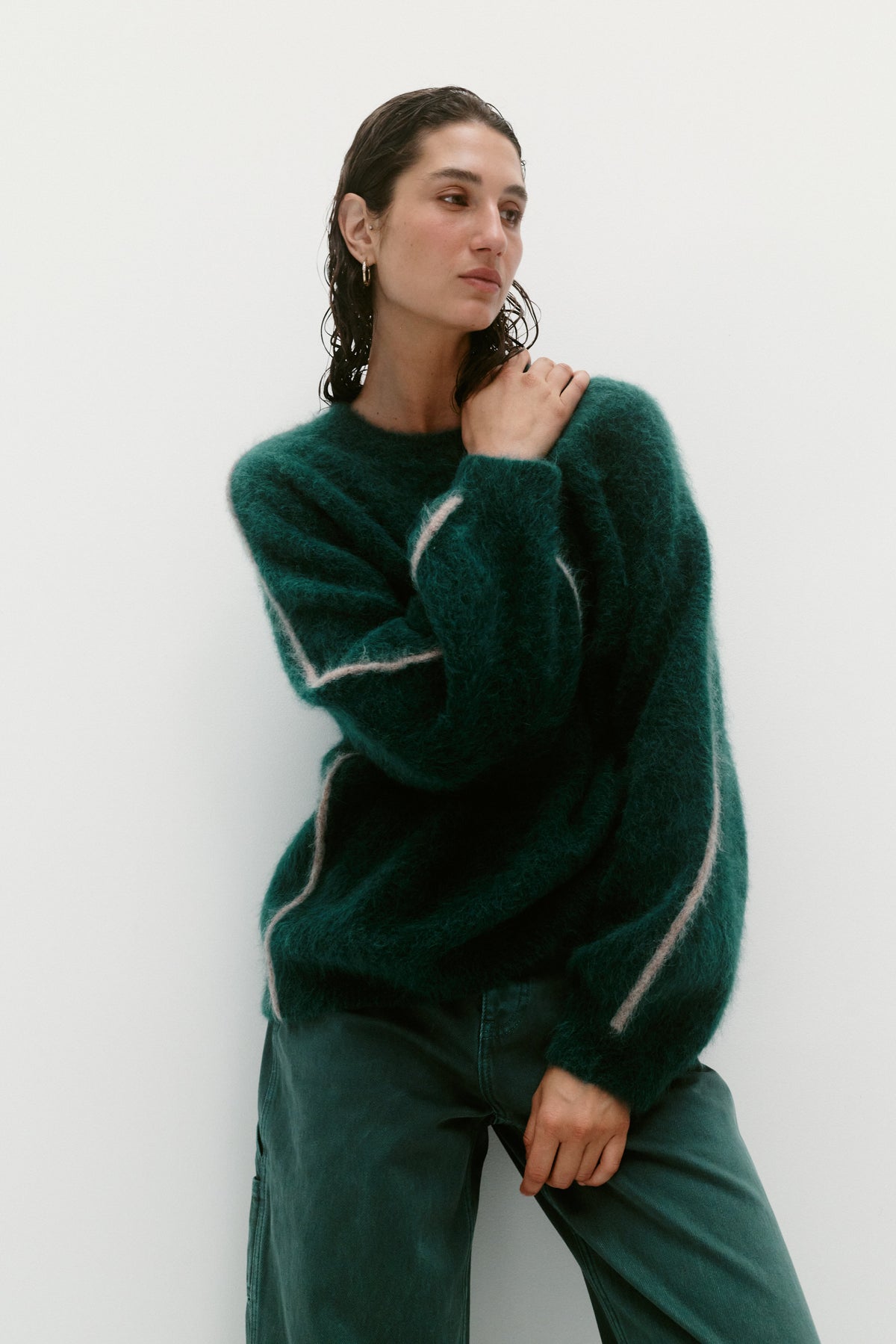 BRUSHED ALPACA SWEATER